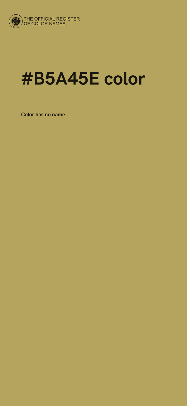 #B5A45E color image
