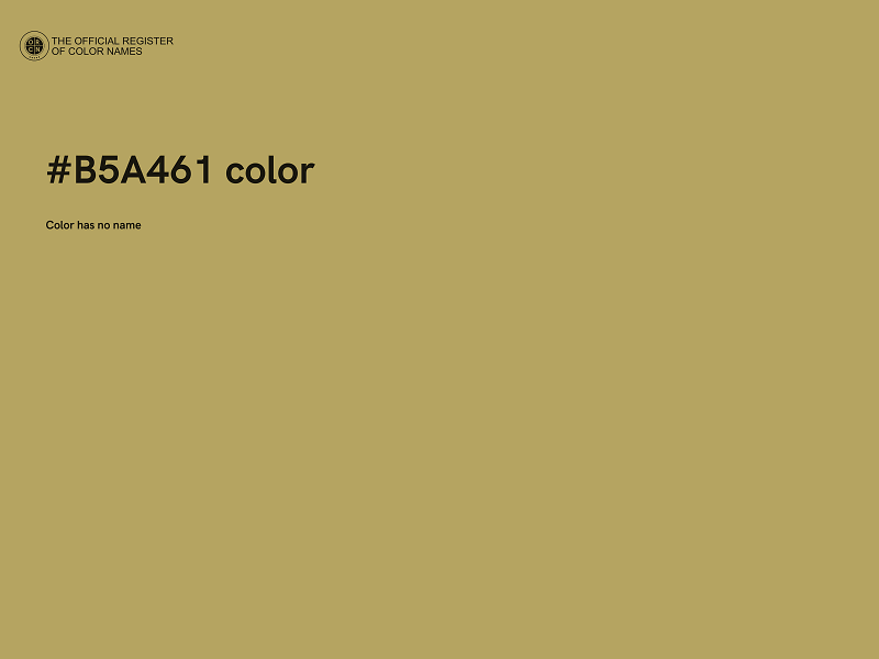 #B5A461 color image