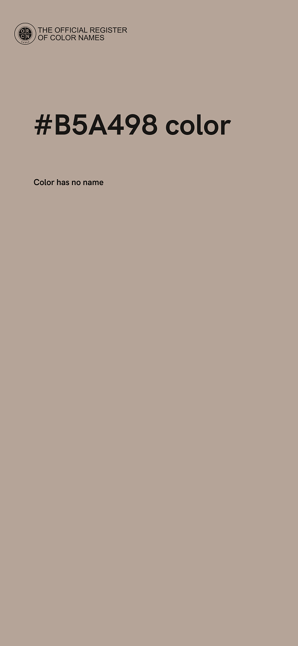 #B5A498 color image