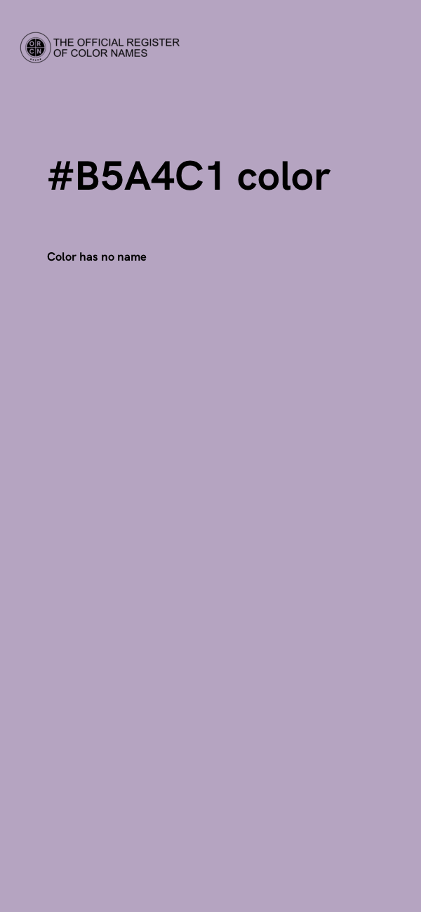#B5A4C1 color image