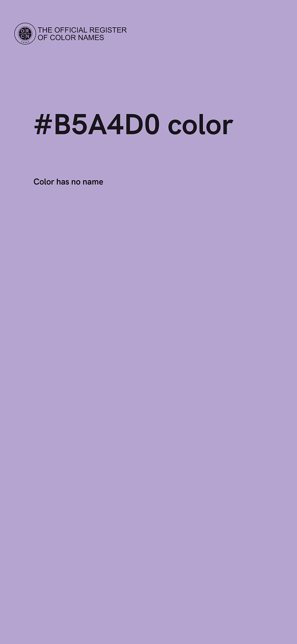 #B5A4D0 color image