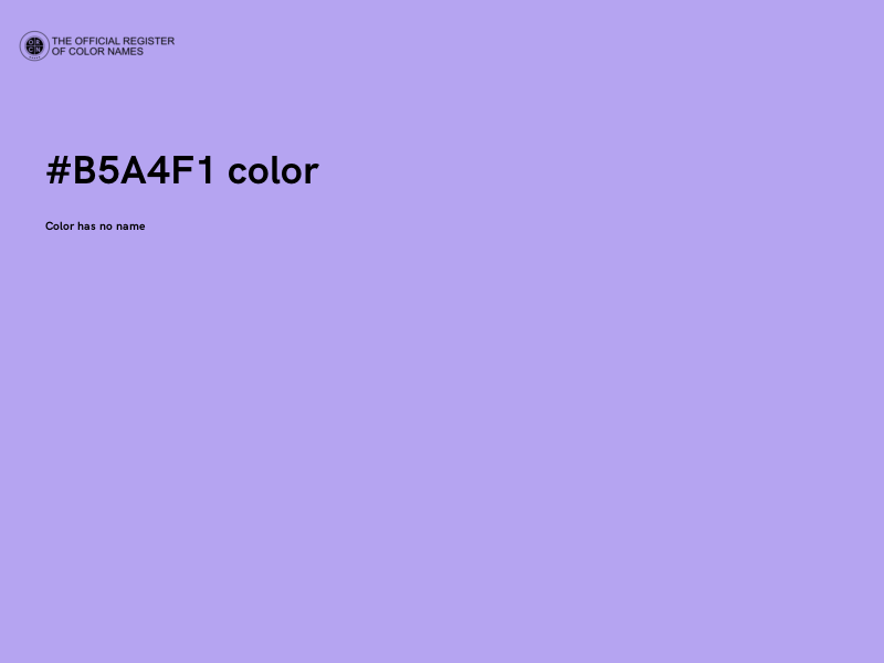#B5A4F1 color image