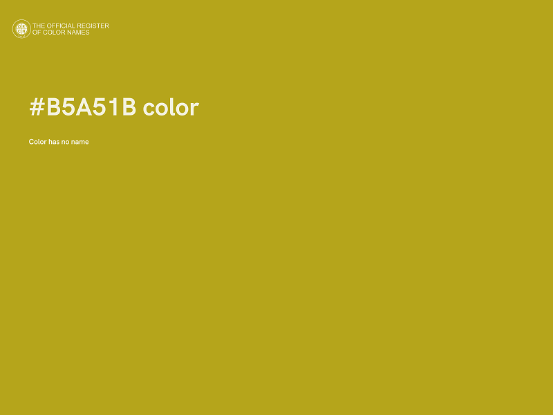 #B5A51B color image