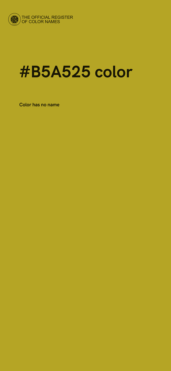 #B5A525 color image