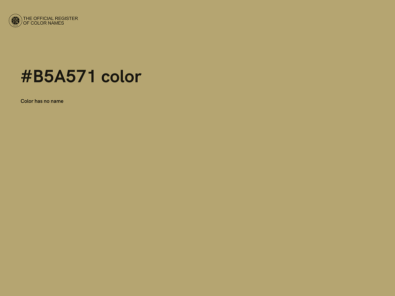 #B5A571 color image