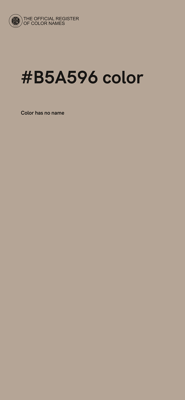 #B5A596 color image
