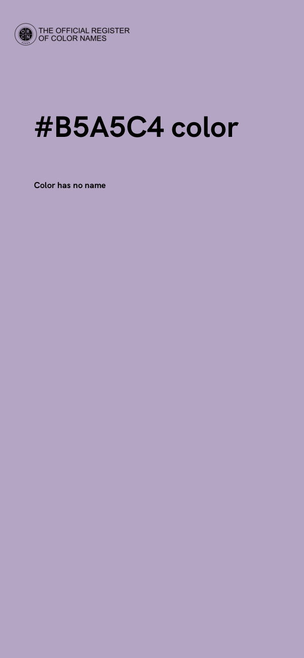 #B5A5C4 color image