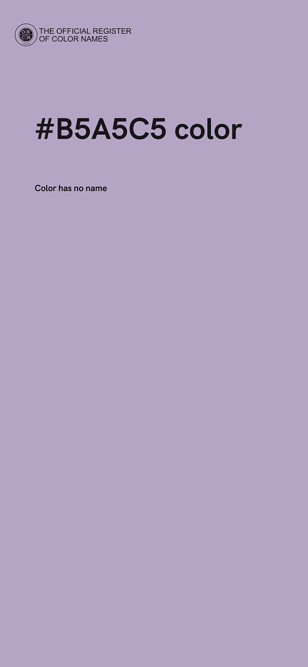 #B5A5C5 color image