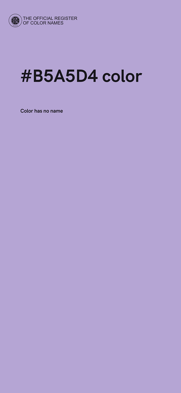 #B5A5D4 color image