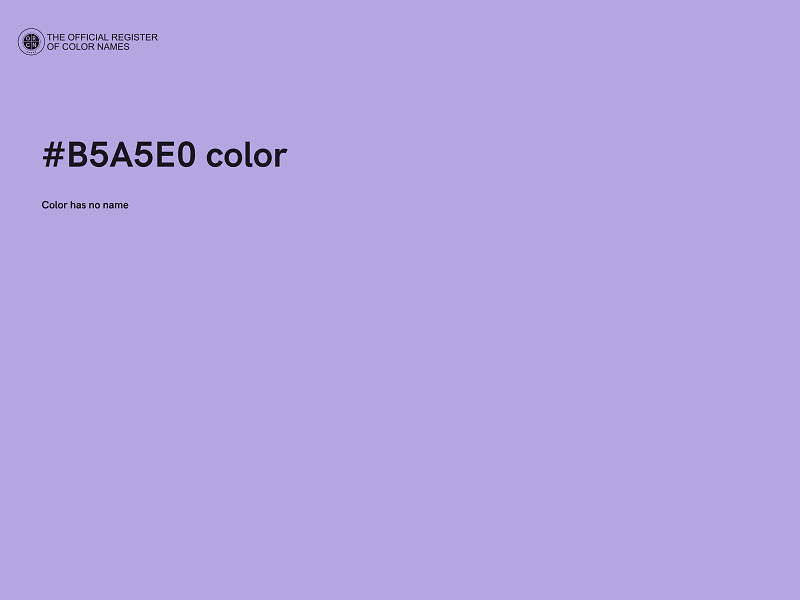 #B5A5E0 color image