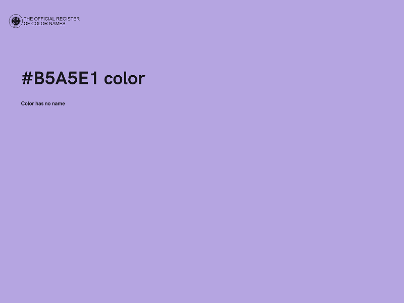 #B5A5E1 color image