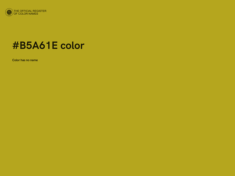 #B5A61E color image