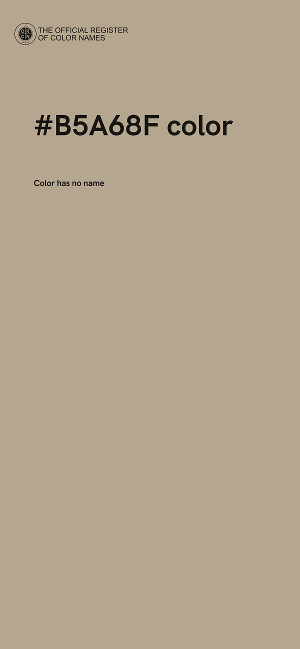 #B5A68F color image