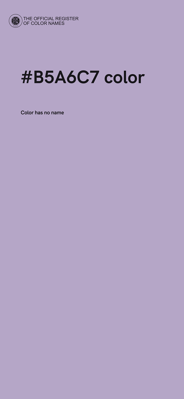 #B5A6C7 color image