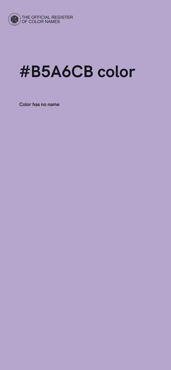 #B5A6CB color image