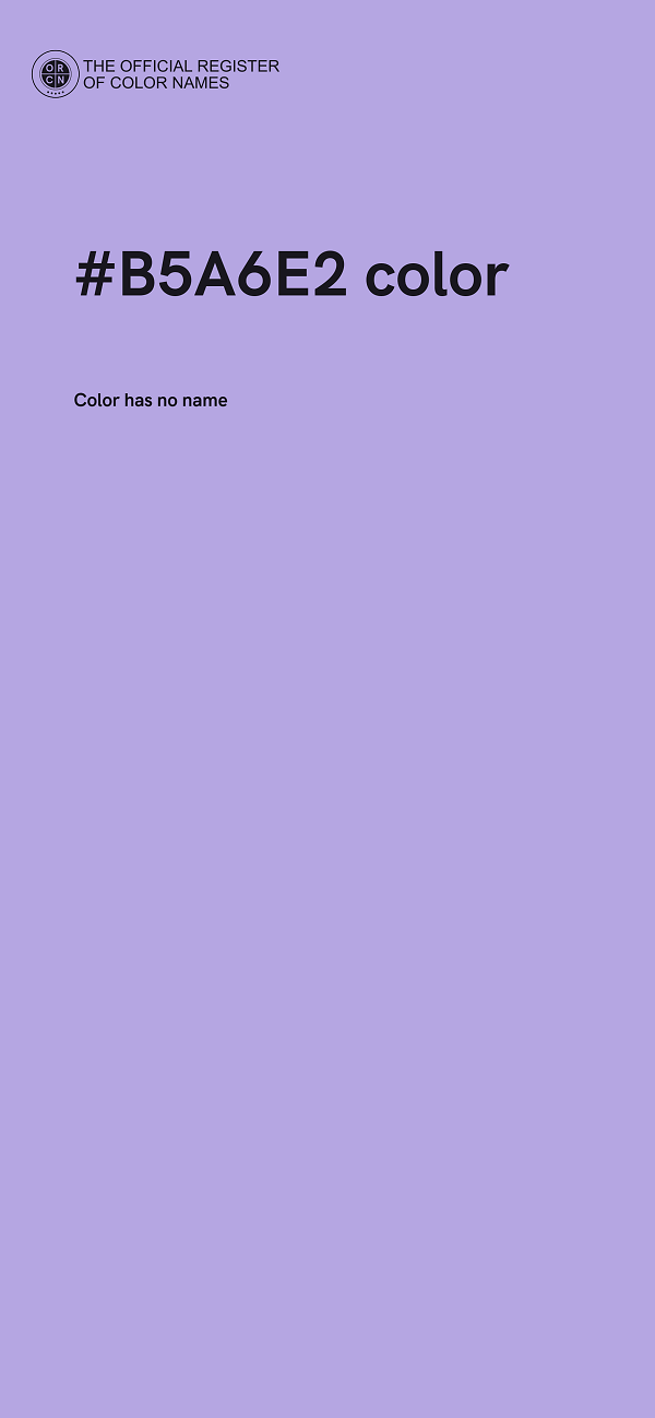 #B5A6E2 color image