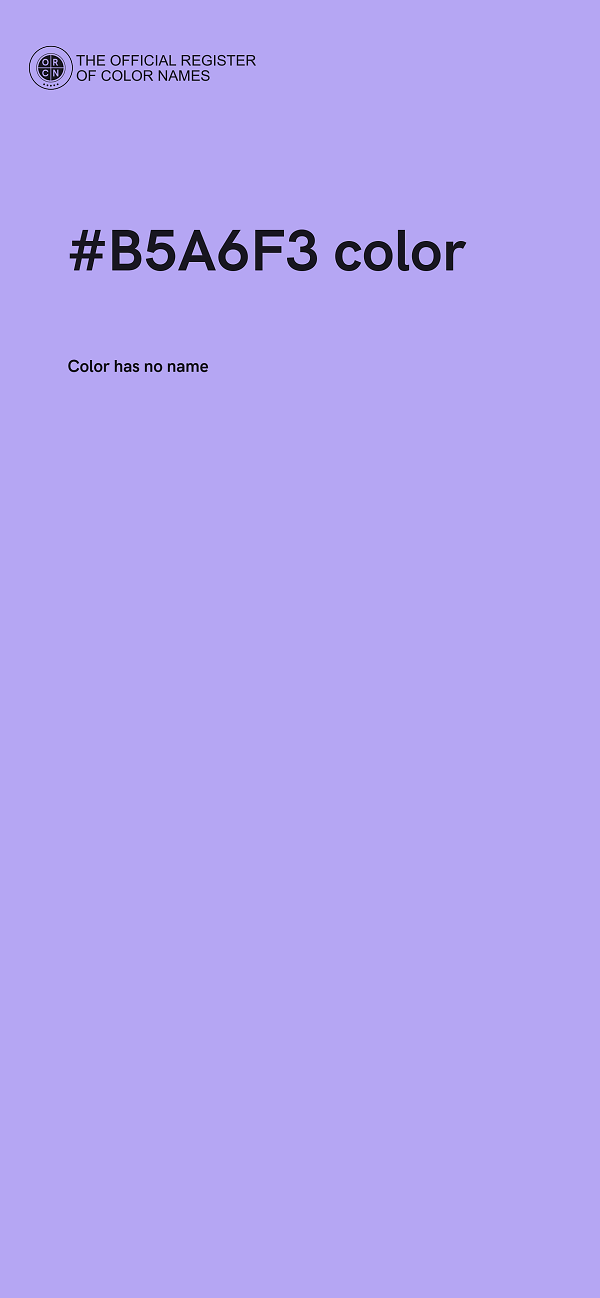 #B5A6F3 color image