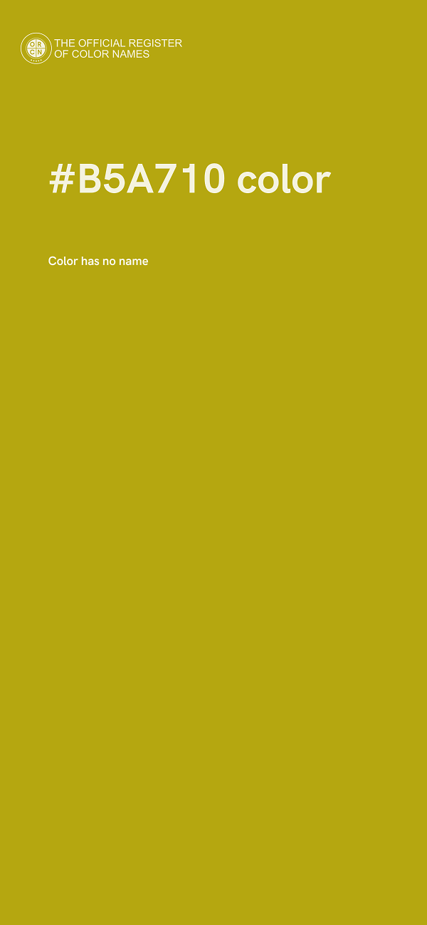 #B5A710 color image