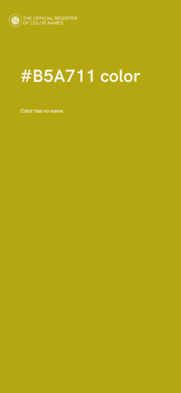 #B5A711 color image