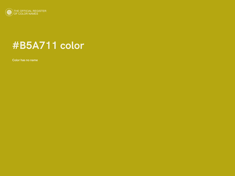 #B5A711 color image