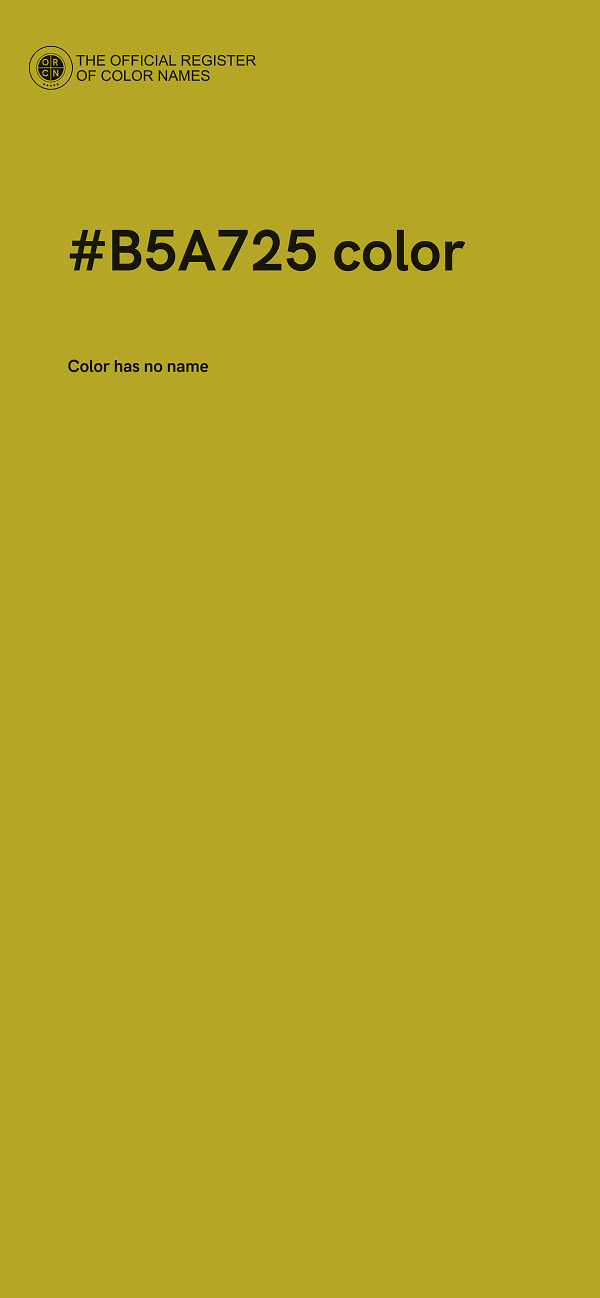 #B5A725 color image