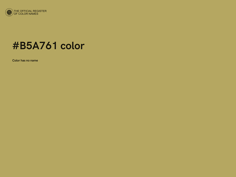 #B5A761 color image