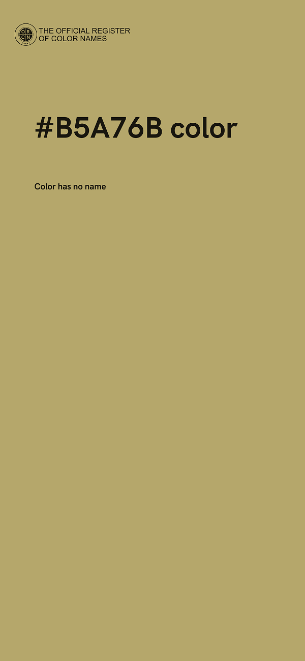 #B5A76B color image