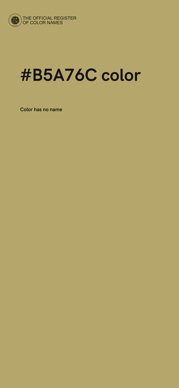 #B5A76C color image