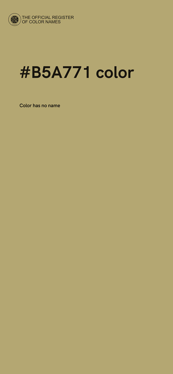 #B5A771 color image