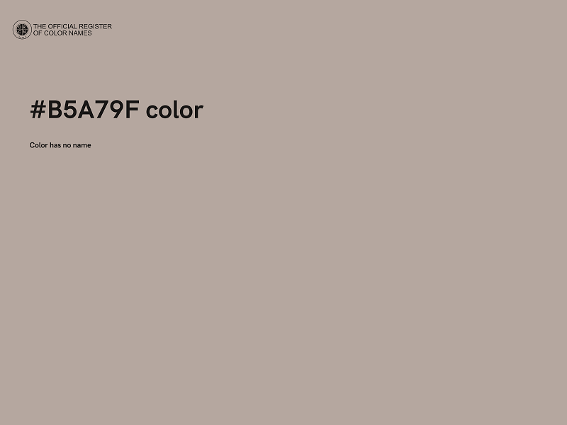 #B5A79F color image