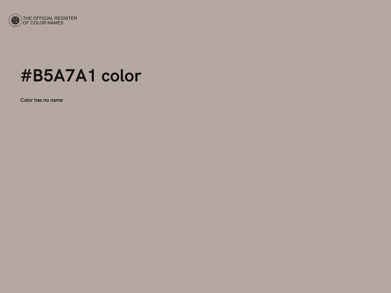 #B5A7A1 color image