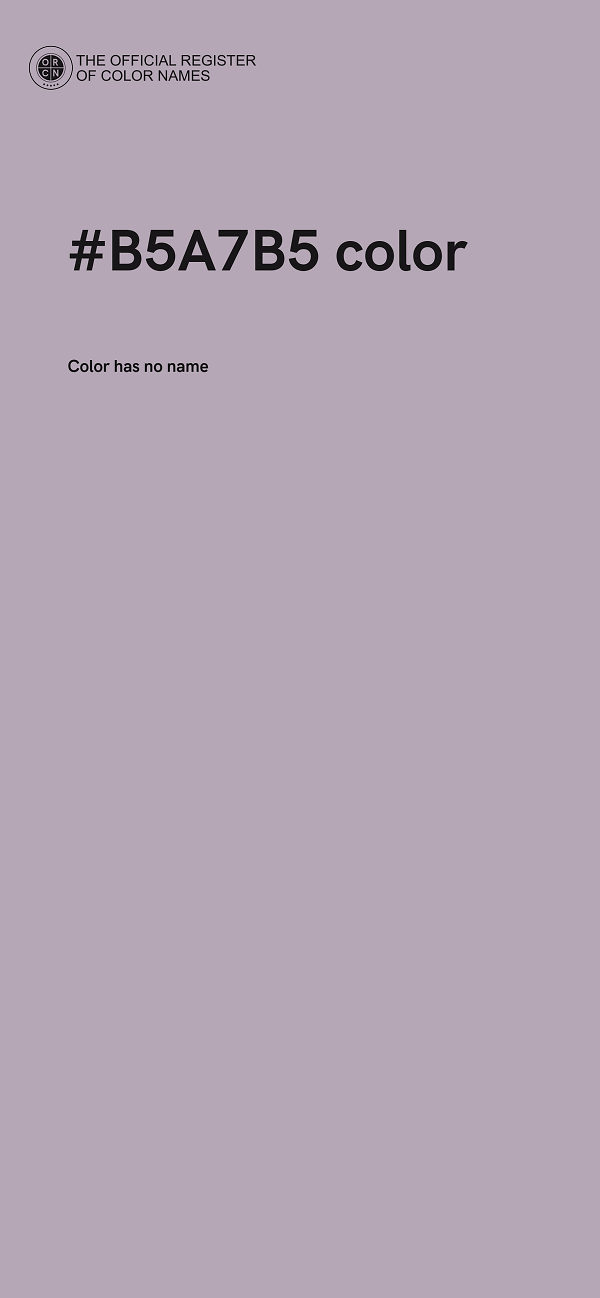 #B5A7B5 color image