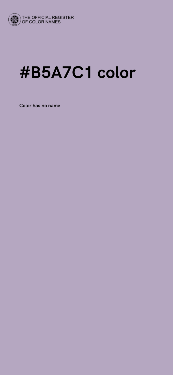 #B5A7C1 color image