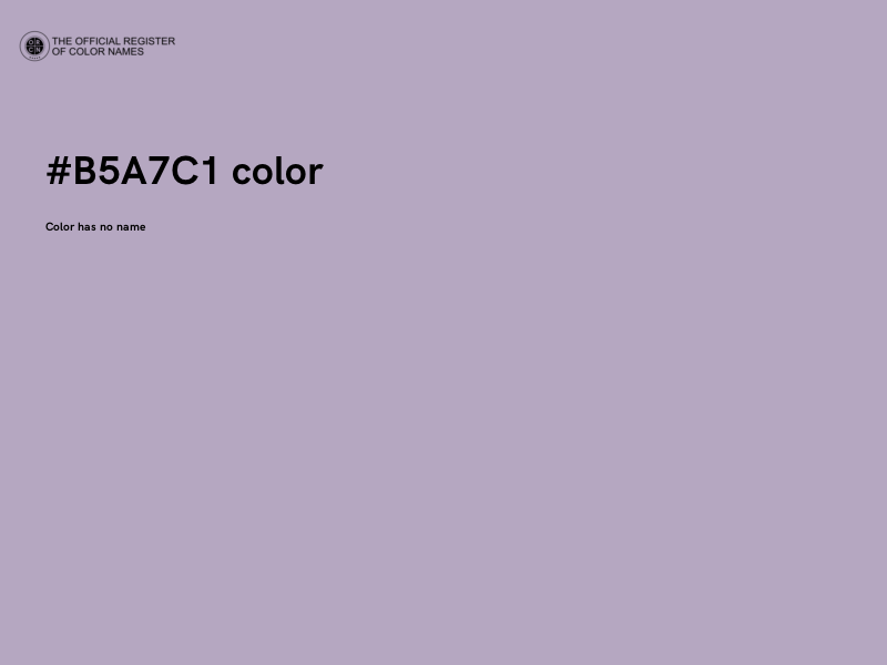 #B5A7C1 color image