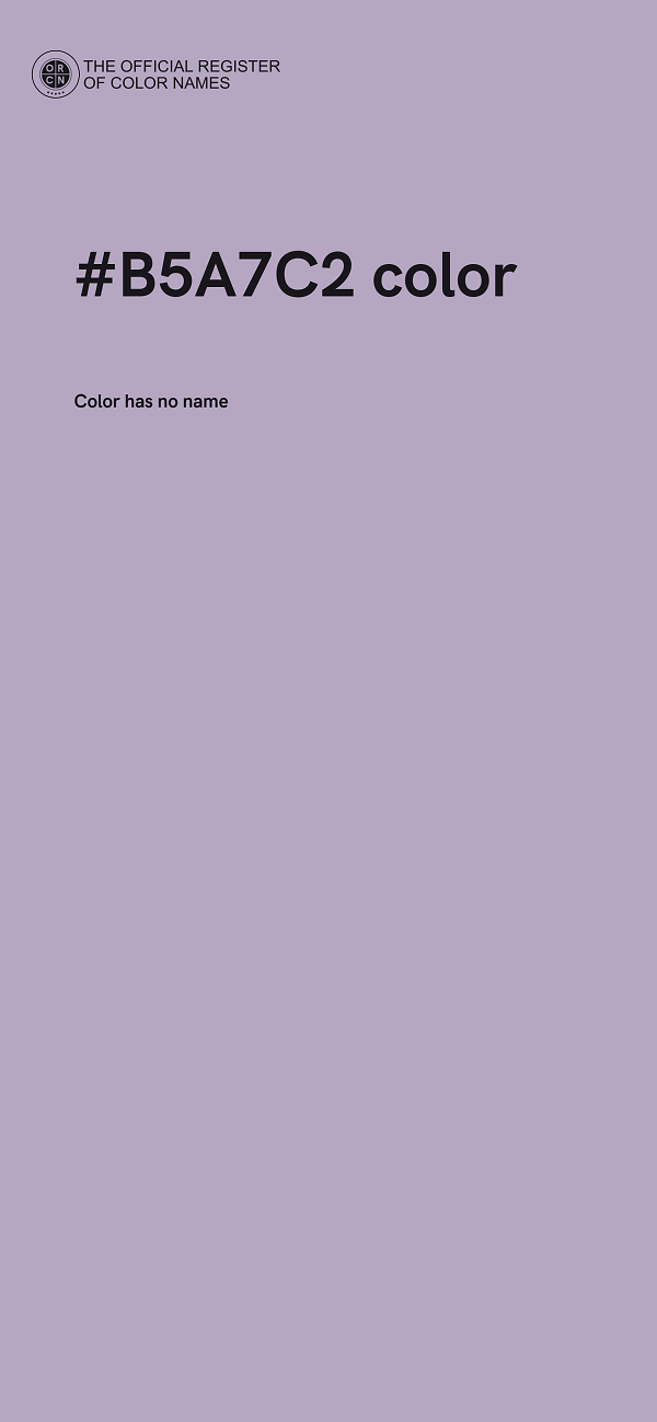 #B5A7C2 color image