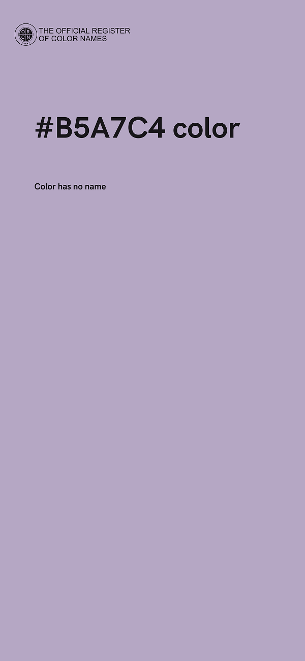 #B5A7C4 color image