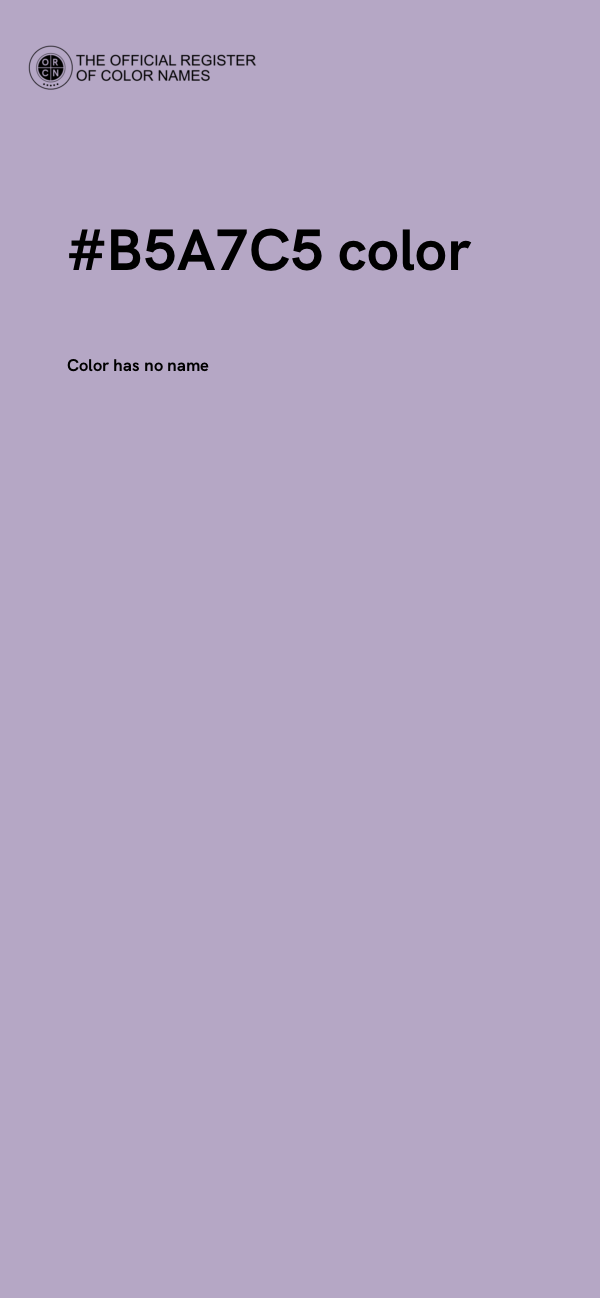 #B5A7C5 color image