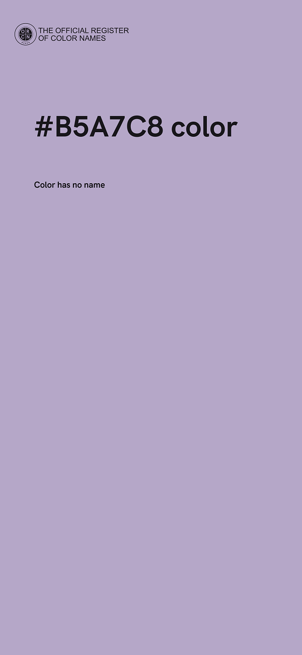 #B5A7C8 color image