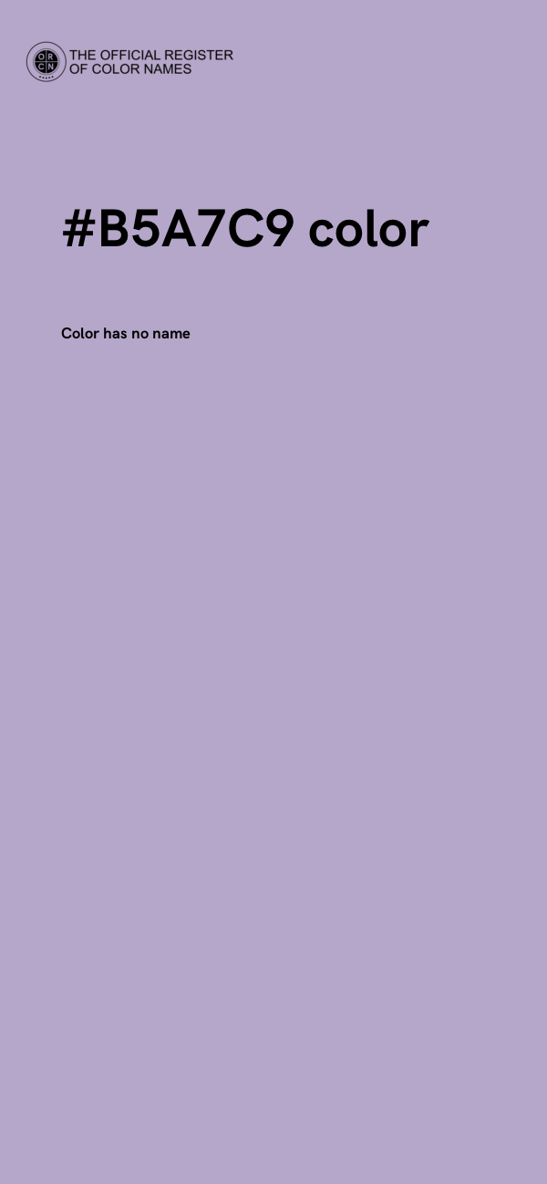 #B5A7C9 color image