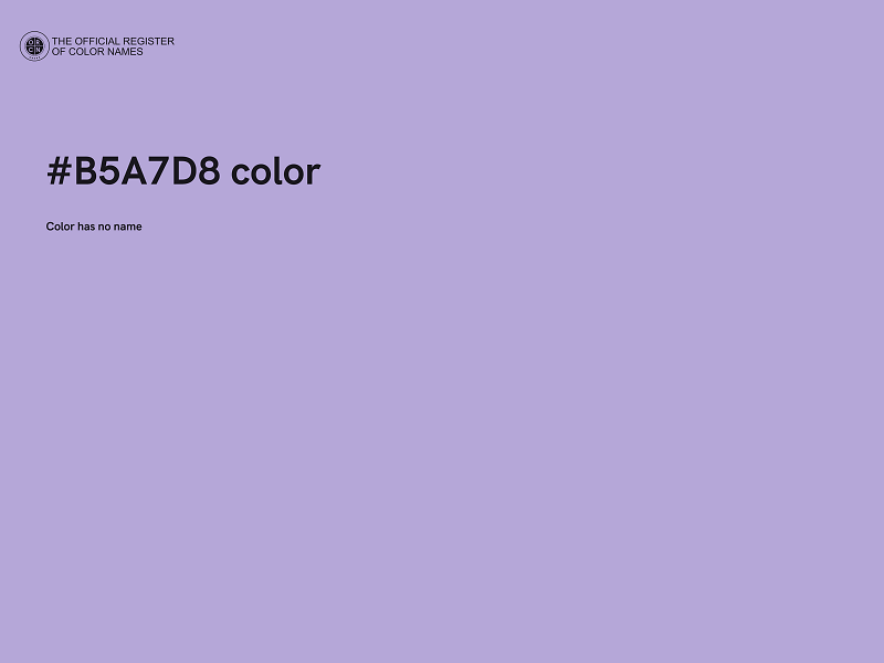 #B5A7D8 color image