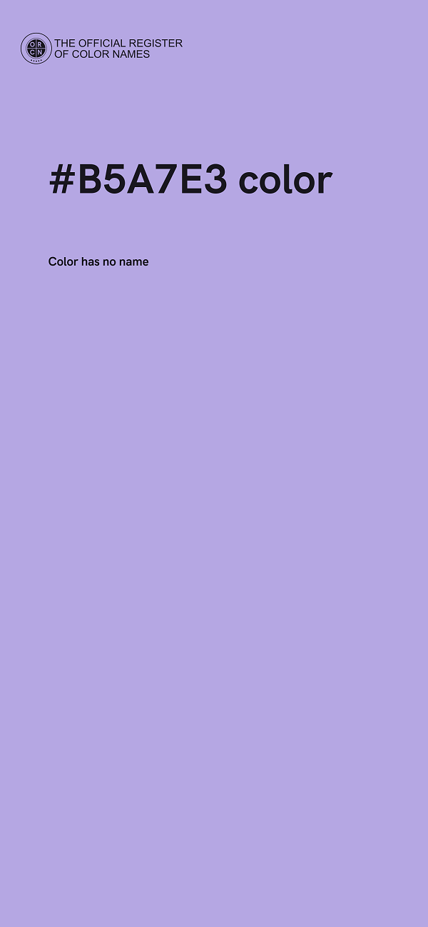 #B5A7E3 color image