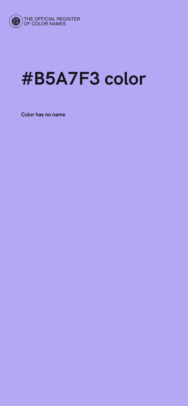 #B5A7F3 color image