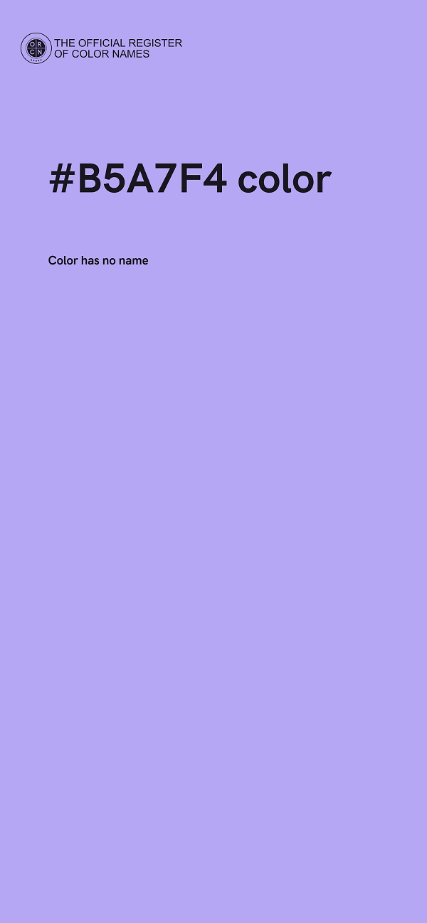 #B5A7F4 color image