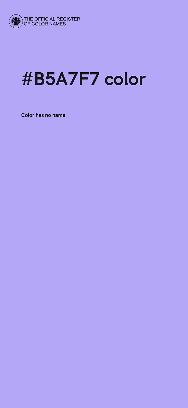 #B5A7F7 color image