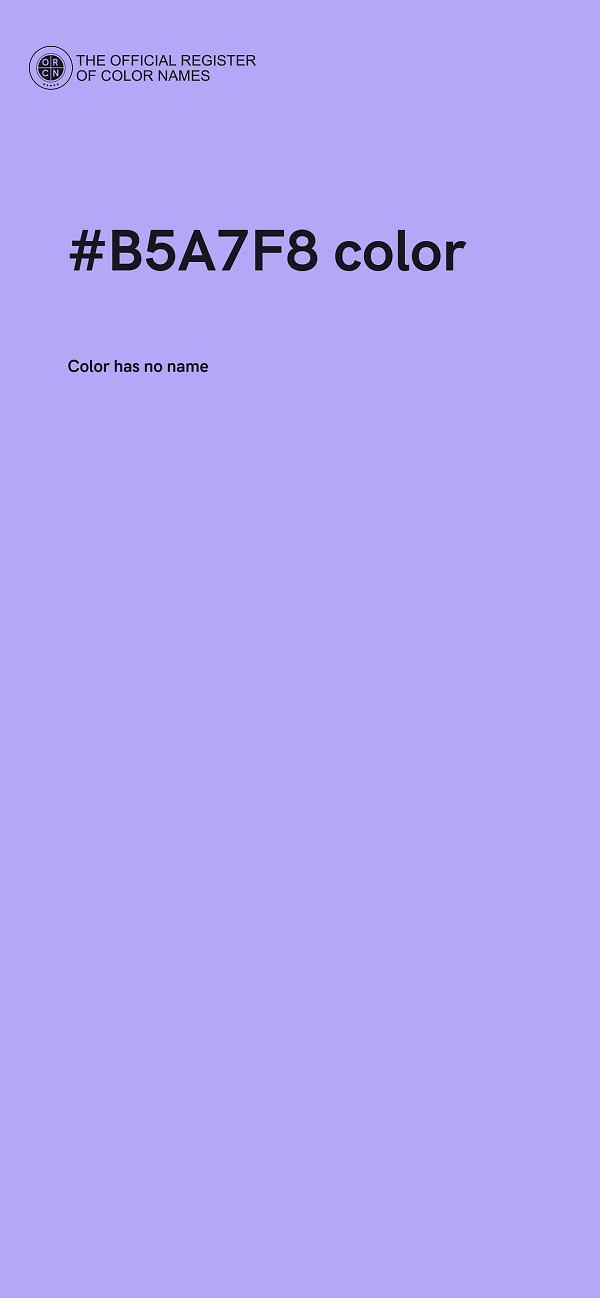 #B5A7F8 color image