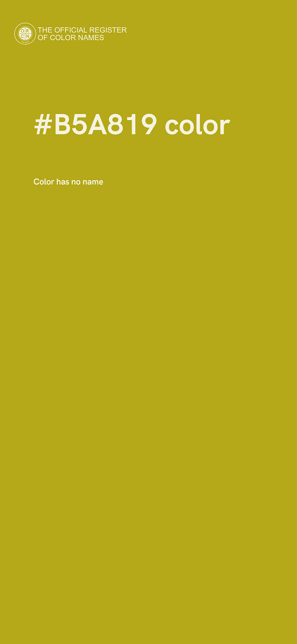 #B5A819 color image