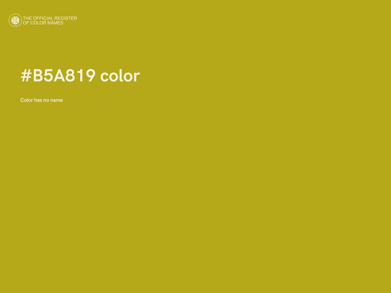 #B5A819 color image
