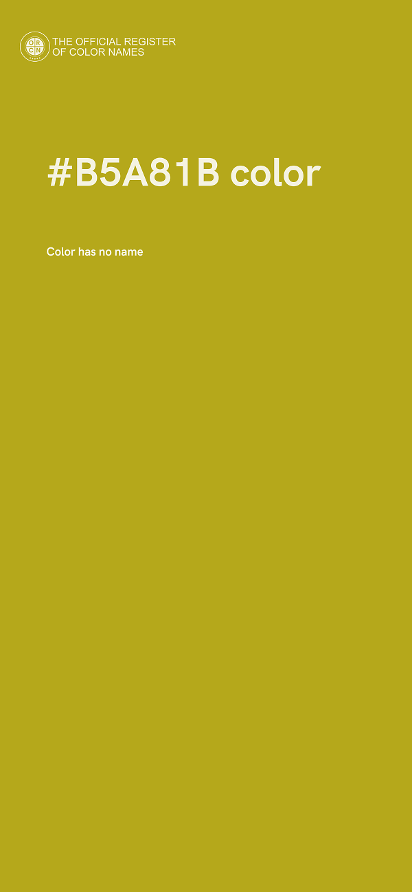 #B5A81B color image