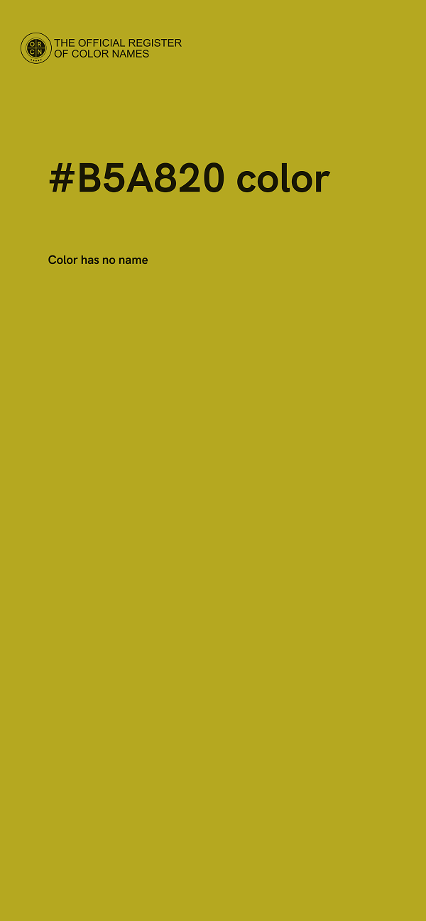 #B5A820 color image