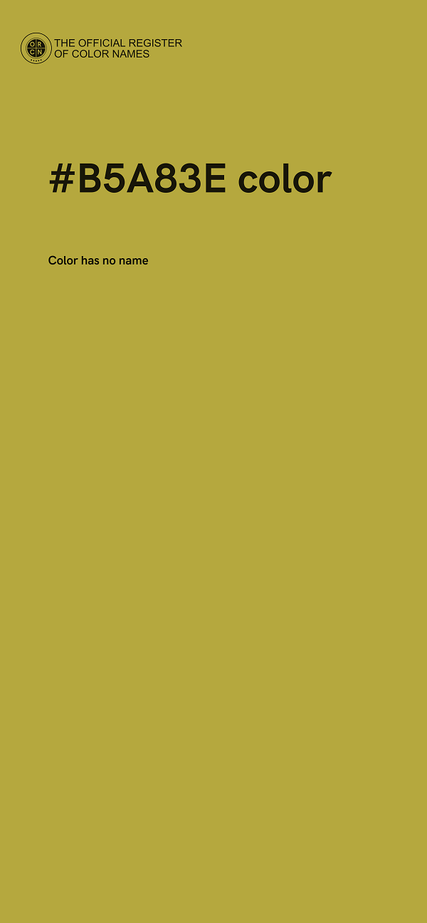 #B5A83E color image